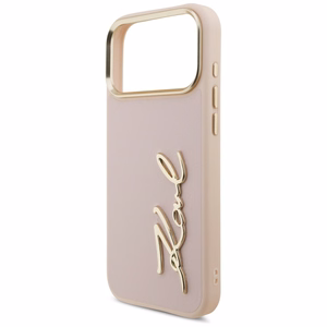 Karl Lagerfeld Karl Script Logo apvalks iPhone 17 Pro Max - rozā