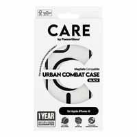 CARE by PanzerGlass Urban Combat Magnētiskais viedtālruņa apvalks iPhone 15 - melns