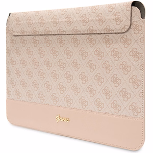 Guess 4G Stripe Metal Logo apvalks 14" klēpjdatoram - rozā