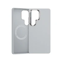 Benks magnētiskais Vita Pro silikona viedtālruņa apvalks Samsung Galaxy S25 Ultra, pelēks