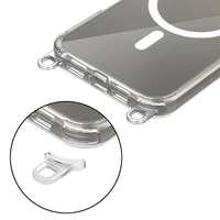 Tech-Protect FlexAir Chain MagSafe apvalks iPhone 16 Pro Max - caurspīdīgs + 2 siksniņas (melna un taupe)