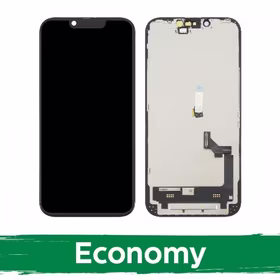 LCD displejs saderīgs ar iPhone 16e melns (INCELL / Economy) /*Removable IC*/
