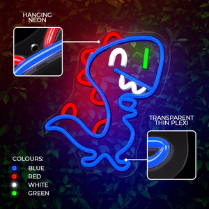 Neon PLEXI LED JURASSIC BABY DINO zils FLNJ01 Forever Light
