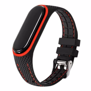 Elastomēra siksniņa LIFESTYLE XIAOMI Mi Band 5 / 6 melns (04)