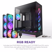 NZXT H9 Flow RGB+ 2025 datora korpuss melns