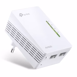 TP-LINK AV600 Wi-Fi Powerline Extender TL-WPA4220 10/100 Mbit/s Ethernet LAN (RJ-45) ports 2 802.11n Wi-Fi data rate (max) 300 Mbit/s Data transfer rate (max) 600 Mbit/s