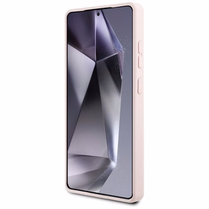 Karl Lagerfeld Silikona Grafiti Ikonik drukāts logotips Magnētiskais apvalks Samsung Galaxy S25 Ultra - rozā