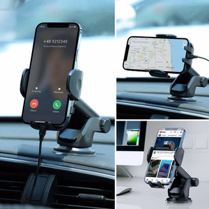 Joyroom JR-ZS259 clamp car holder with three adjustable legs - black