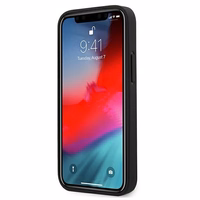 BMW Signature riepu nospiedumu viedtālruņa apvalks iPhone 12 mini - melns