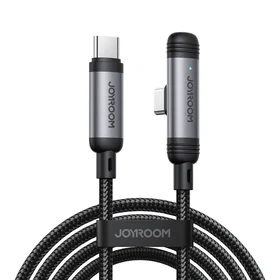 Joyroom S-A56 EnjoyX sērijas 90° USB-C - USB-C kabelis 60W 1.2m - melns