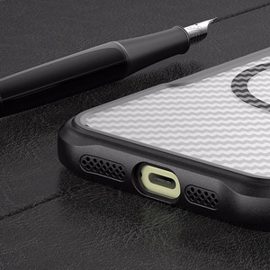 Defender Carbon Mag maciņš for iPhone 17 6,3" melns