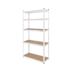 Metāla noliktavas plaukts Rebel 180x90x40, balts