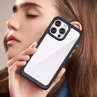 Outer Space viedtālruņa apvalks ar gēla rāmi iPhone 16 Pro - melns