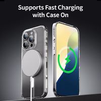 Rock Crystal Series Magnētiskais viedtālruņa apvalks Iphone 16 Plus caurspīdīgs