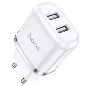 Lādētājs Hoco N4 12W 2xUSB-A balts
