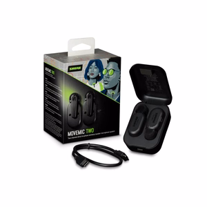 Shure MoveMic Two MV-TWO-Z6 – divu kanālu bezvadu piespraužamo mikrofonu komplekts