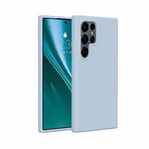 Etteri Silikona maciņš for Samsung Galaxy S25 Ultra gaiši zils