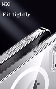 Caurspīdīgs MagSafe cieto disku futrālis Apple iPhone 16 Pro Max