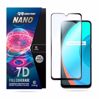 Crong 7D Nano elastīgs Glass - 9H Hybrid Glass Full Screen OPPO realme C11