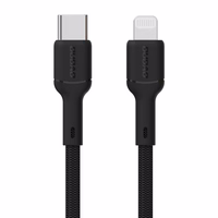 Dudao L9X 30W USB-C - Lightning kabelis 1m - melns