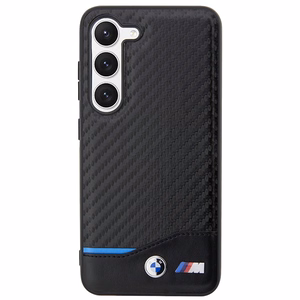 BMW ādas apvalks Samsung Galaxy S23+ - melns