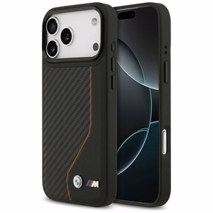 BMW M Carbon Line & Logo MagSafe Чехол для iPhone 17 Pro Max - красный