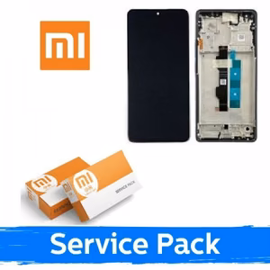 LCD дисплей для Xiaomi Poco M6 Pro 4G / Redmi Note 13 Pro 4G с рамкой / фиолетовый (сервисный пак)