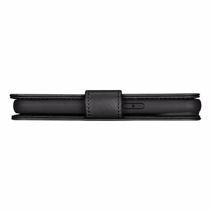 iCarer Eļļas Vaska Maki Apvalks 2in1 Vāks iPhone 14 Plus Anti-RFID Ādas Atverams Apvalks Melns (WMI14220723-BK)