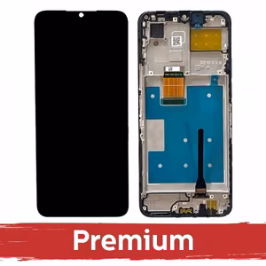 LCD displejs saderīgs ar Huawei Honor X8 (5G) 2022 melns ar rāmi OEM