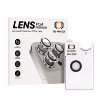 Aizsargstikls objektīvam Tel Protect 3D Lens Aramid Series viedtālrunim iPhone 17 Air melns