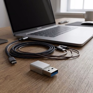 Adapteris Type C to USB A 3.0 Blue Star - balts