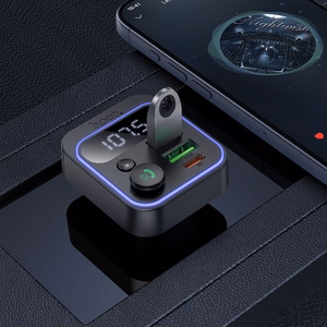 HOCO car transmitter FM bluetooth 2 x USB A + Type C PD QC3.0 20W E85 black