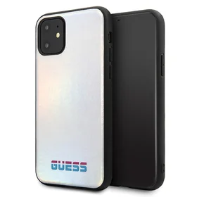 Guess GUHCN65BLD iPhone 11 Pro Max - sudraba Iridescent