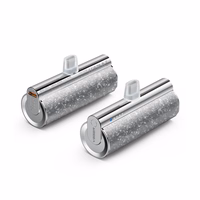 VEGER portatīvais lādētājs 5000 mAh ar iebūvētu savienotāju Lightning PD QC3.0 2,4A 12W PlugOn (W0573P) sudraba