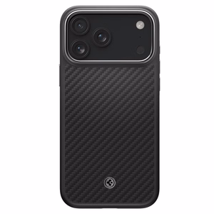 Spigen Enzo Aramid "T" MagSafe viedtālruņa apvalks iPhone 17 Pro - melna un sudraba