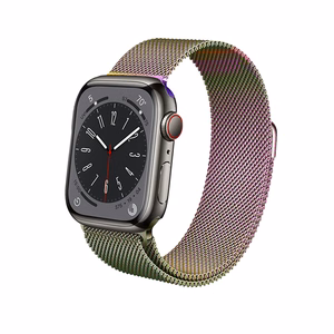 Crong Milano Steel nerūsējošā tērauda siksniņa Apple Watch 38 / 40 / 41 / 42 mm, zaigojoša