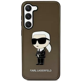 Karl Lagerfeld KLHCS23MHNIKTCK S23+ S916 melns cietais viedtālruņa apvalks Ikonik Karl Lagerfeld