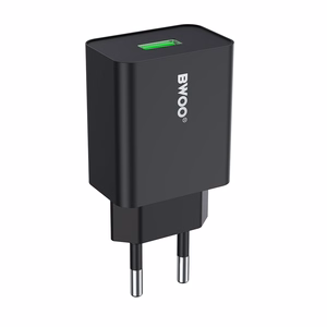 BWOO сетевое зарядное устройство CDA249 5V 2,4A USB-A, черный