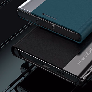 Sleep Case Pro viedtālruņa apvalks Samsung Galaxy A24 4G ar statīvu zils