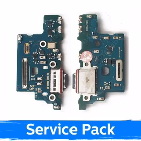 Charging Port Saderīgs ar Samsung G988 S20 Ultra Ar Flex / Plata (Service Pack)