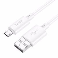 Kabelis USB-A uz Micro USB Hoco 2,4A 1 m X88 balts