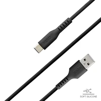 SBS TECABLEMICROC15K USB-A - USB-C kabelis 1,5 m - melns