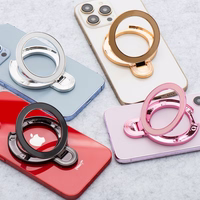 CIRCLE viedtālruņa statīvs - uzlīmējamais - sudrabains