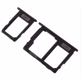 SIM Holder Saderīgs ar Samsung A605 A6+ 2018 SIM card holder Melns