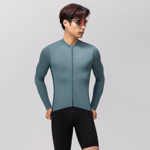 Rockbros 15120015016 ROAD TO SKY men's cycling jersey long sleeve S - gray-blue