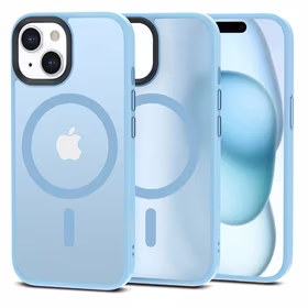 Tech-Protect MagMat Magnētiskais viedtālruņa apvalks iPhone 15 - matēta zila