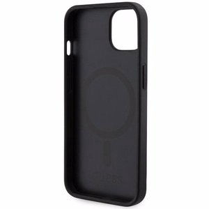 Guess GUHMP14MHGCFSEK iPhone 14 Plus 6.7" Viedtālruņa apvalks melns/melns Magnētiskais