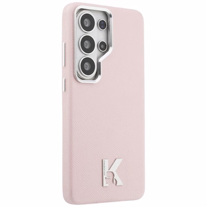 Maciņš Karl Lagerfeld K Metal Logo MagSafe Samsung Galaxy S26 Ultra rozā