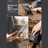 Supcase Unicorn Beetle Pro viedtālruņa apvalks Samsung Galaxy Z Fold 7 - melns