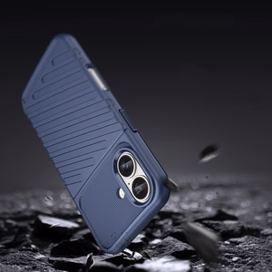 Thunder Silikoniskais apvalks iPhone 16 Plus - zils